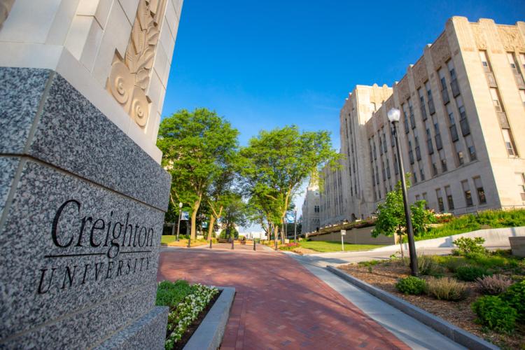 A photo of the Mall in front of Creighton Hall.