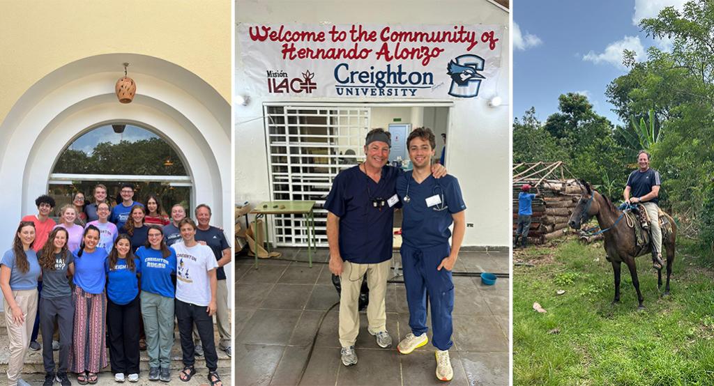 Images of Don and Alec Czaplicki with their ILAC group in the DR.