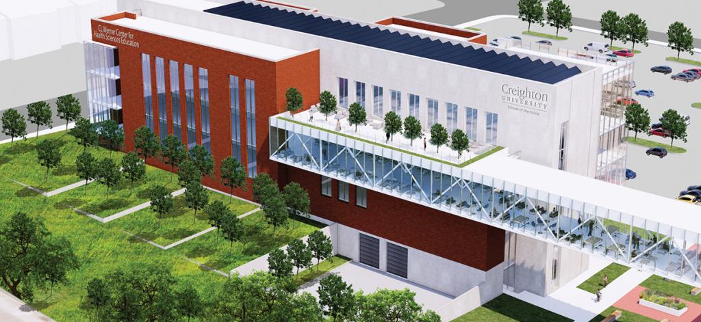 A rendering of the CL Werner Center for Health Sciences Education