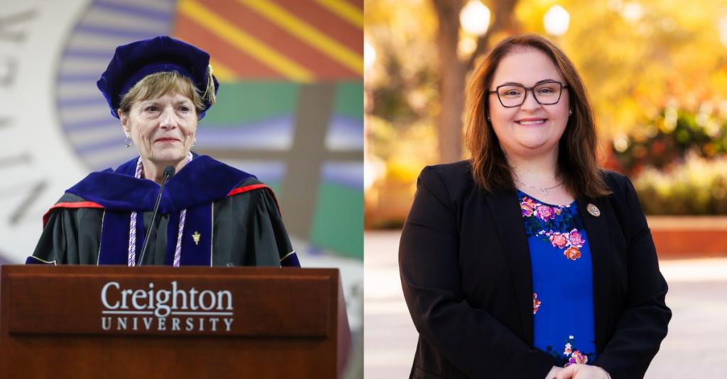 Dean Emerita of Nursing Catherine Todero and Dean Jessica Clark