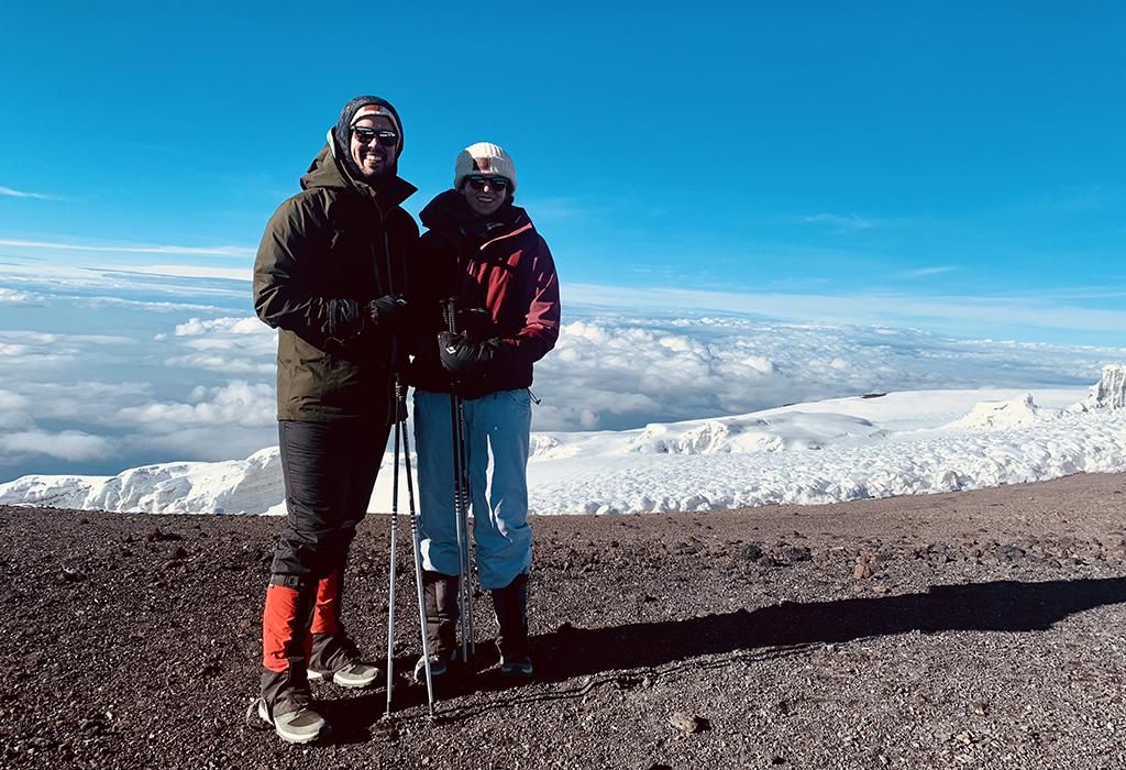 Colin and Leanne Ball on Mt. Kilamanjaro