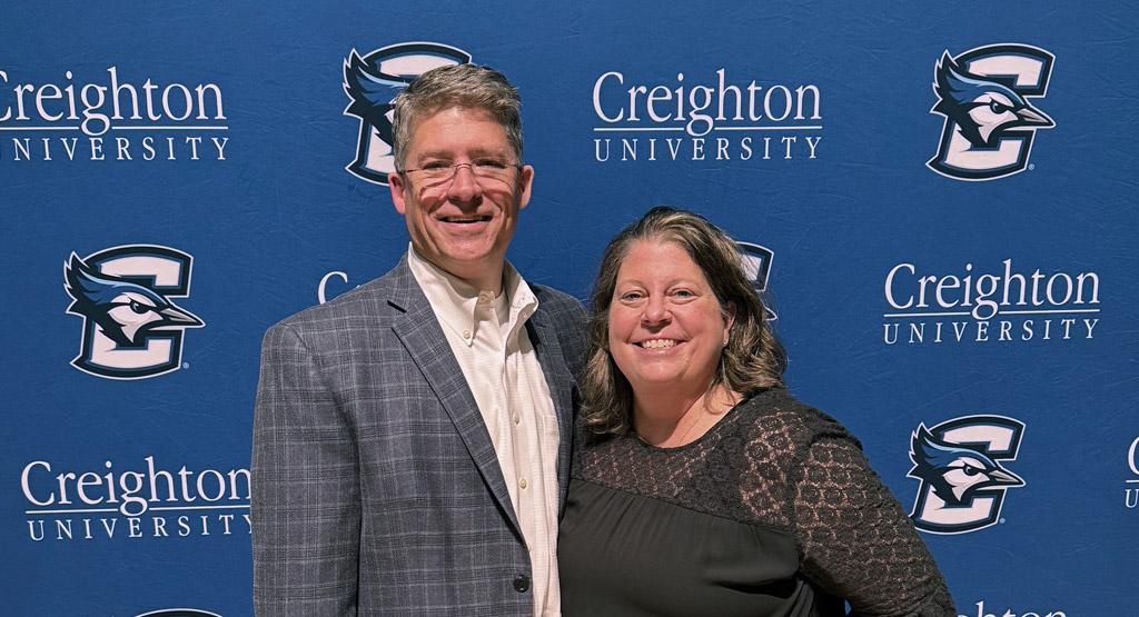 Chuck, MD&rsquo;00, and Nora Watts