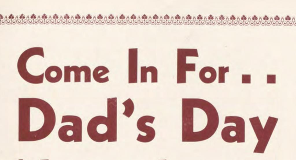 Dad's day headline