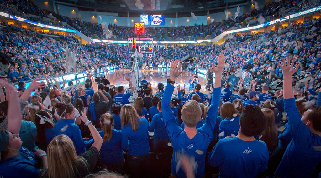 Creighton basketball crowd