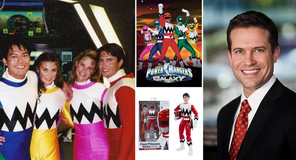 Images of Danny Slavin and Power Rangers
