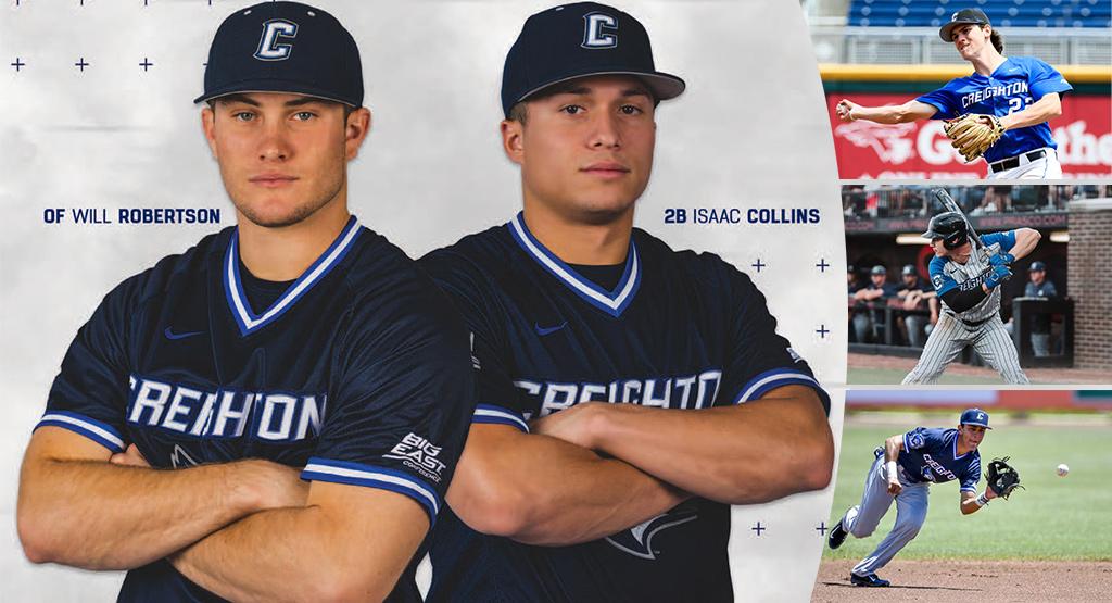 A collage of Creighton players
