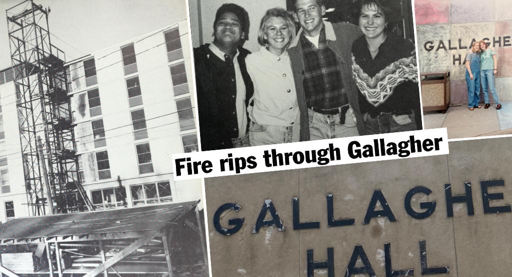 Images of Gallagher Hall and residents