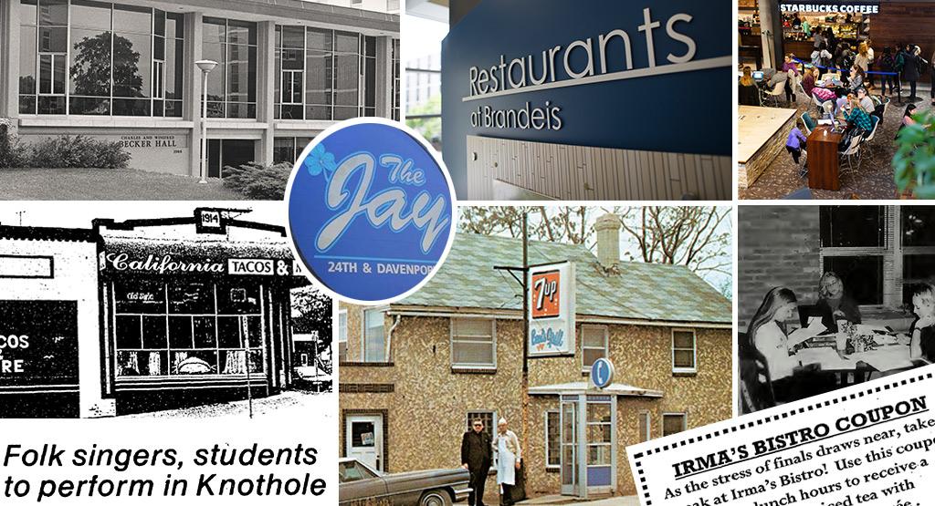 Collage of cafeteria and restaurant photos