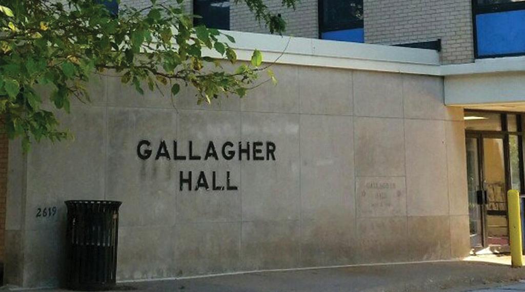 Exterior of Gallagher Hall