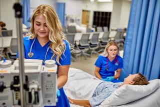Nurses care for patient