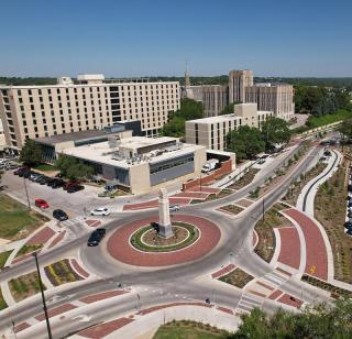 Campus image facing northwest.