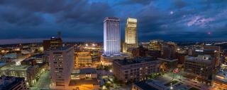 Omaha skyline at night