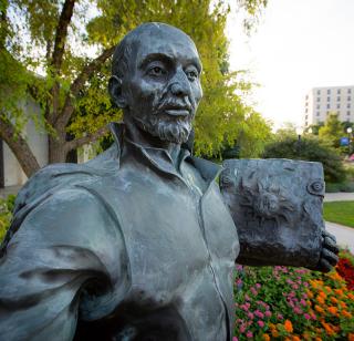 St. Ignatius Statue on Creighton campus