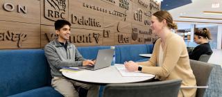 Creighton alumni mentoring an undergrad student