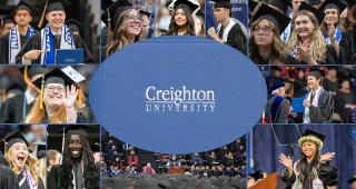 A photo collage of graduates