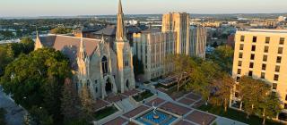 Drone image of Creighton Campus
