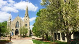 St. John's church in spring