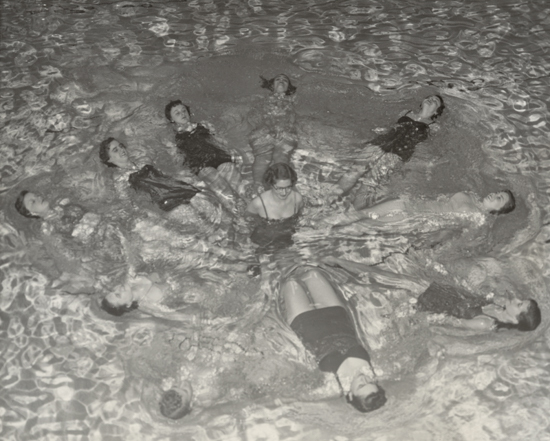 Synchronized swimming team.