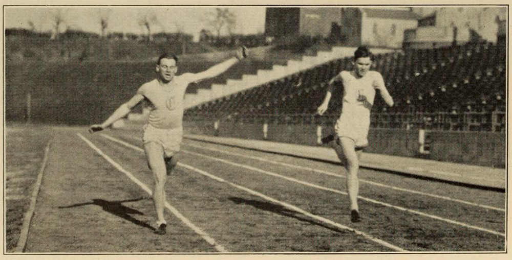 Creighton track runners in the 1920s.