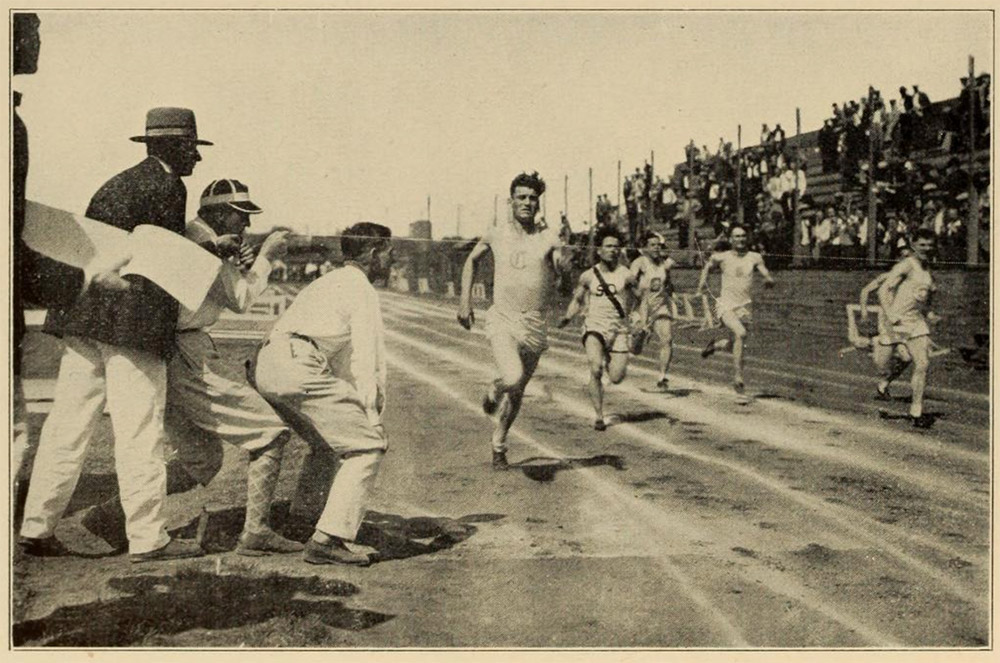 Creighton track runners in the 1920s.