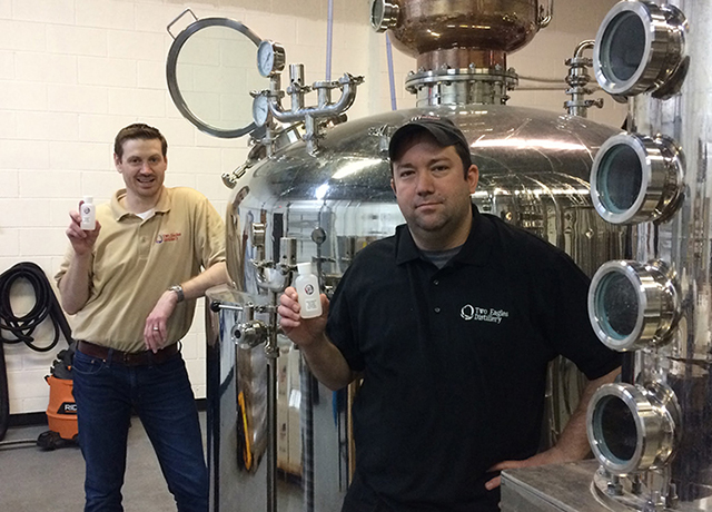 Jesse Zien at his Two Eagles Distillery