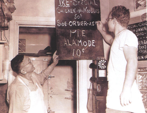 Walt Beal at the restaurant in the 1950s.