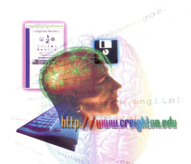 Creighton internet graphic from 1997.