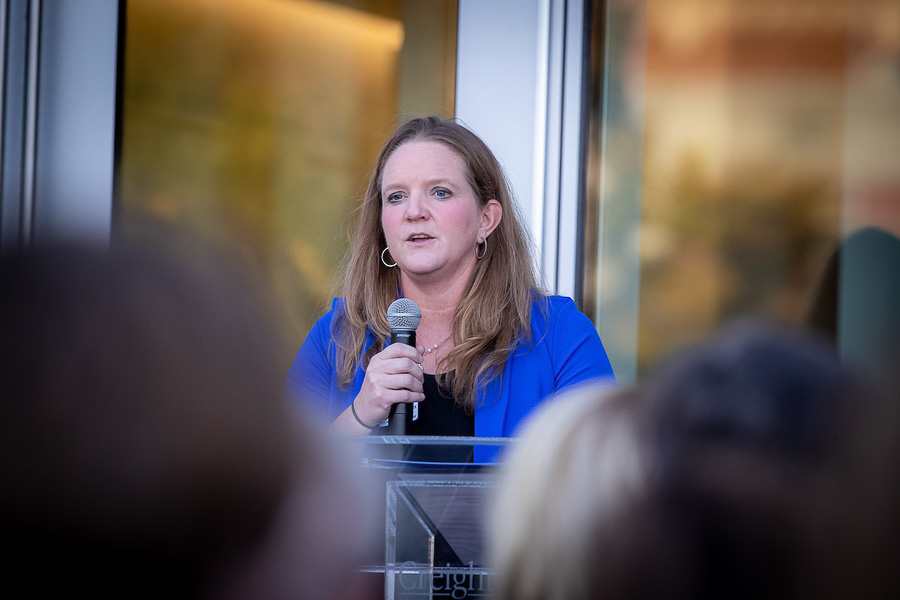 Kandis McCafferty speaks.