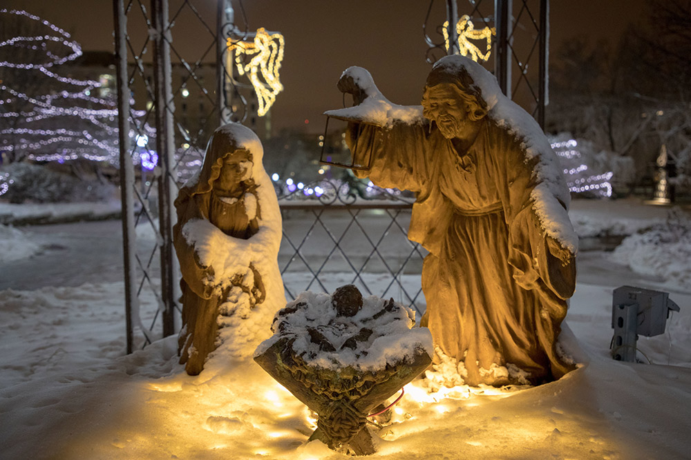 A Creighton Nativity scene.